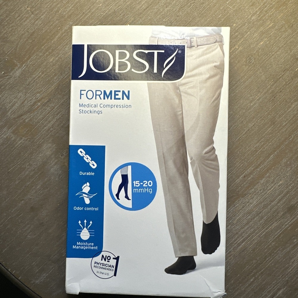 Jobst For Men Compression Stockings 15-20 mmhg Supports Therapeutic Therapy